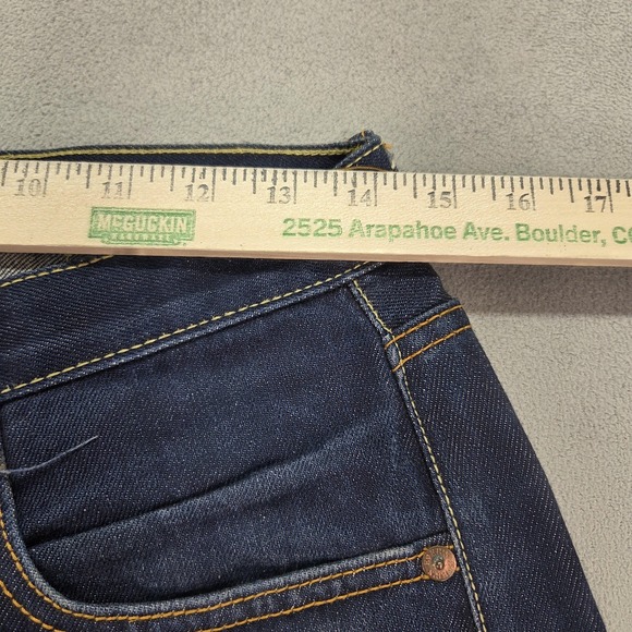 Flat Head Jeans Mens Fits 28x31 Blue Selvedge Slim Straight Buckile Back Denim - Picture 10 of 14